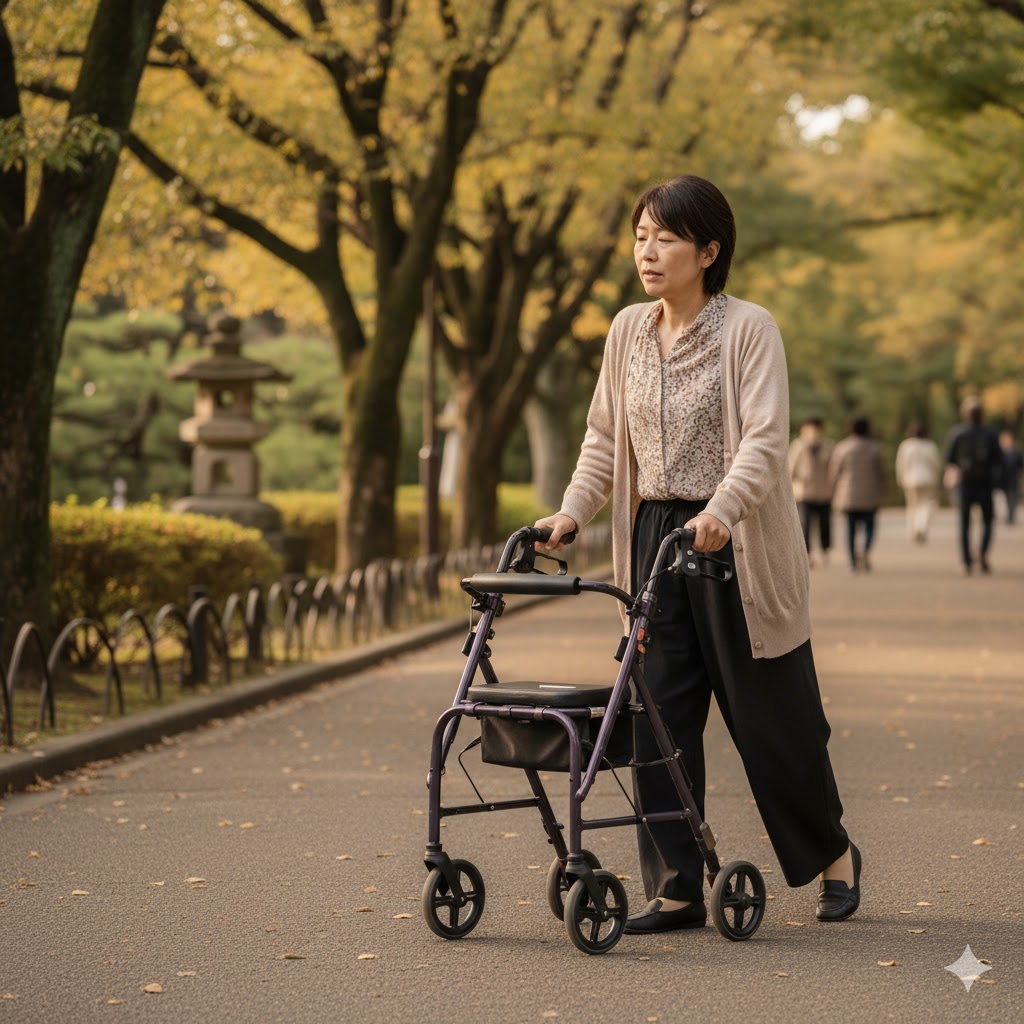 脊髄小脳変性症に悩む女性