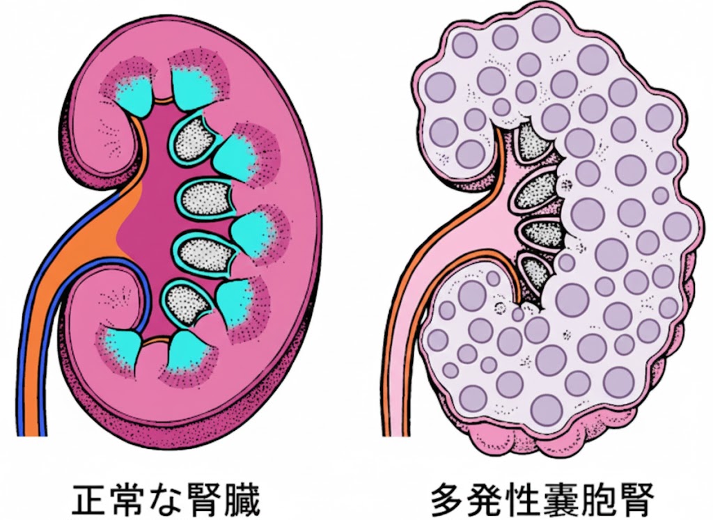 遺伝性の病気、多発性嚢胞腎とは