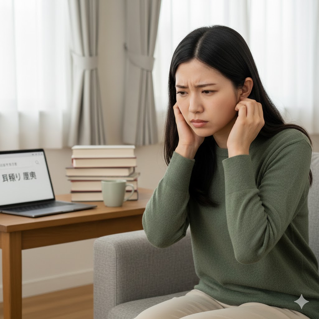 耳鳴りに悩む女性